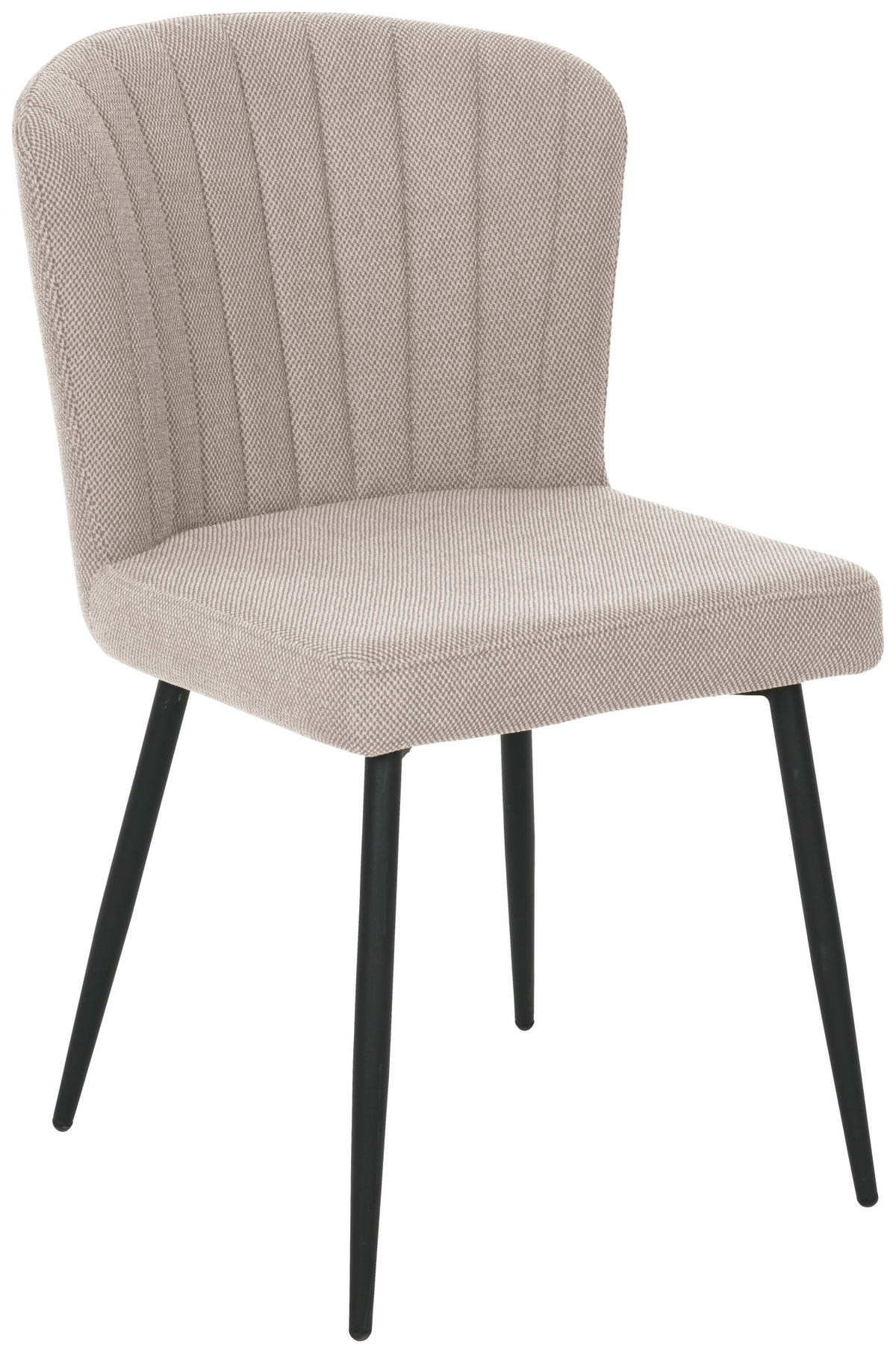 VIERFUßSTUHL - Taupe/Schwarz, KONVENTIONELL, Holz/Textil (52/82/60cm) - P & B