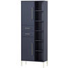 HOCHSCHRANK 67,1/184,3/33,1 cm  - Goldfarben/Dunkelblau, MODERN, Holzwerkstoff/Metall (67,1/184,3/33,1cm) - Stylife