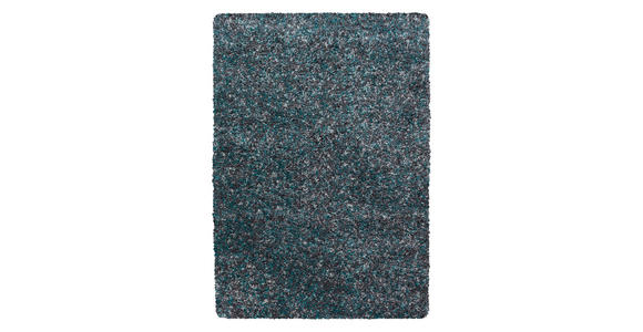 HOCHFLORTEPPICH 280/370 cm Enjoy Blau, Schwarz - Blau/Schwarz, KONVENTIONELL, Textil (280/370cm) - Novel