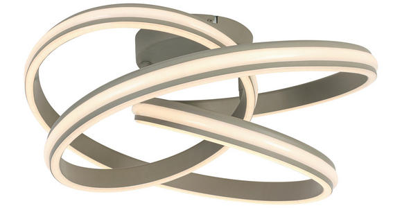 DECKENLEUCHTE 48/52/23 cm  - Sandfarben/Weiß, Trend, Kunststoff/Metall (48/52/23cm) - Novel