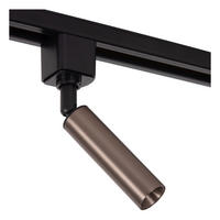 SCHIENENSYSTEM Track 3.9/3.9/16.7 cm   - Cappuccino, Basics, Metall (3.9/3.9/16.7cm) - Lucide
