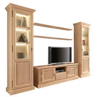 WOHNWAND 5-teilig  in Beige  310/217/47 cm  - Beige, Design, Holz (310/217/47cm) - Livetastic