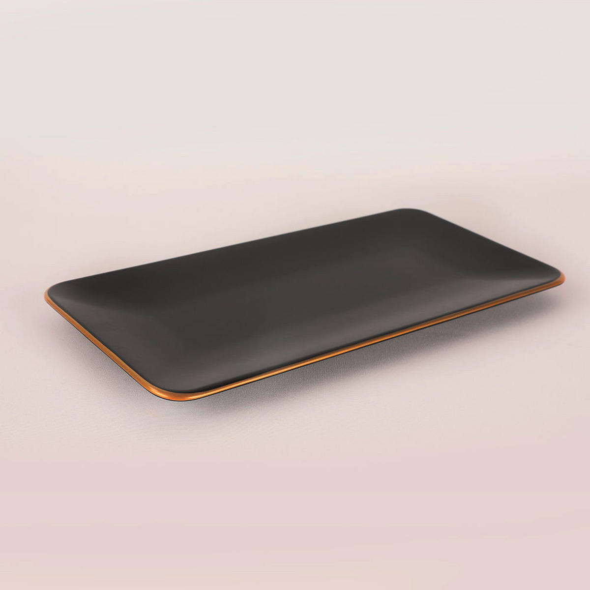KOMBISERVICE Schwarz, Goldfarben 42-teilig 6 Personen  - Goldfarben/Schwarz, Basics, Keramik (19/19/19cm) - P & B