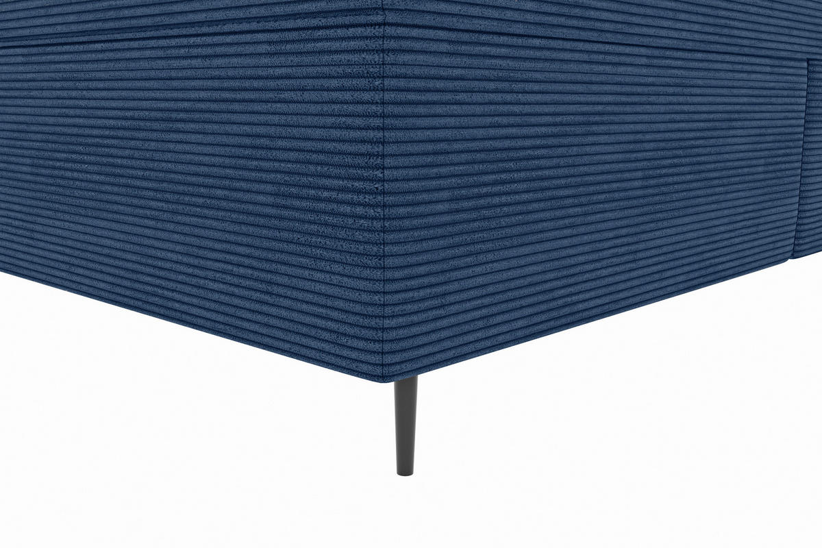BOXSPRINGBETT 180/200 cm  in Dunkelblau  - Schwarz/Dunkelblau, KONVENTIONELL, Textil/Metall (180/200cm) - Boxxx
