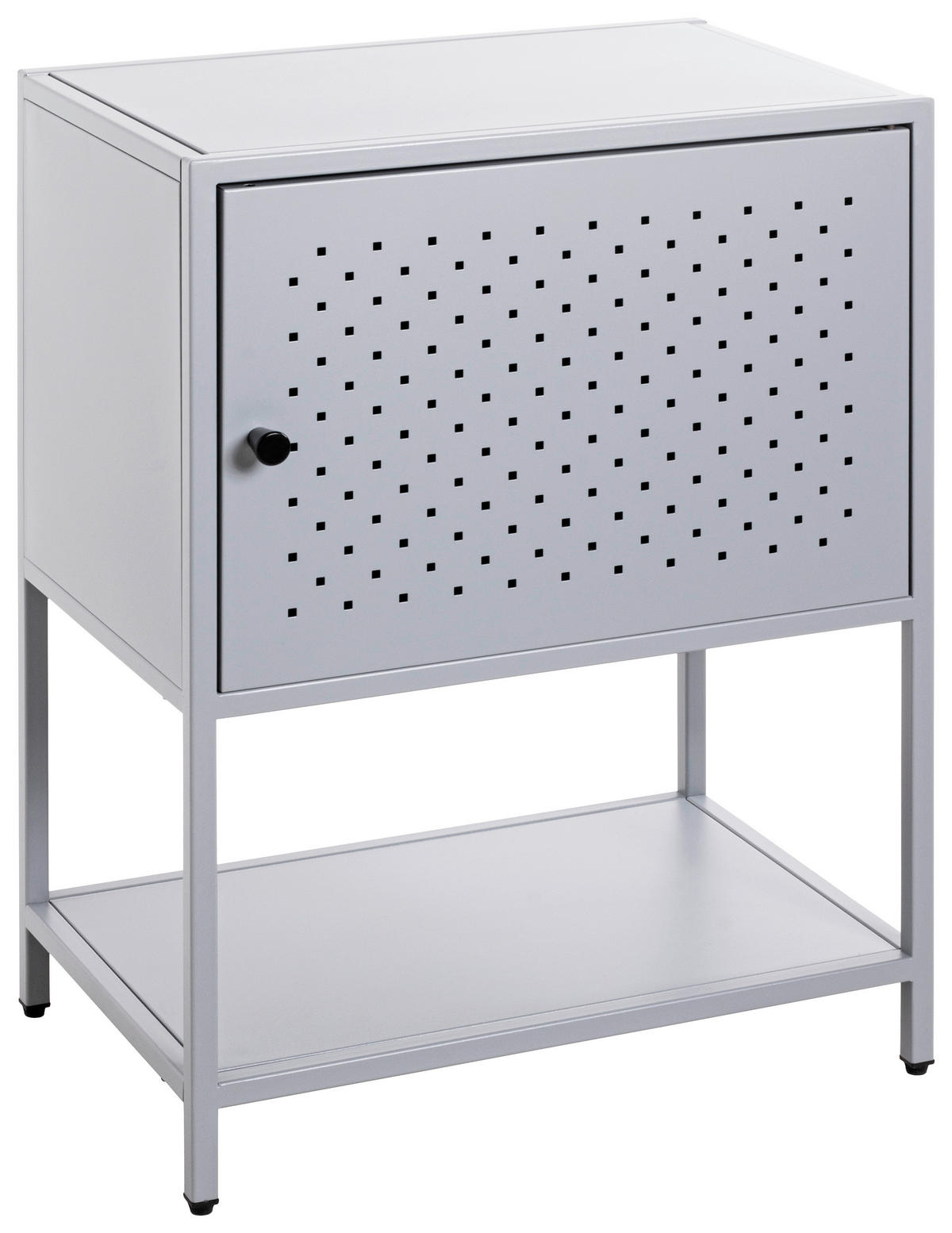 NACHTSCHRANK 45/60/30 cm  - Grau, Design, Metall (45/60/30cm)