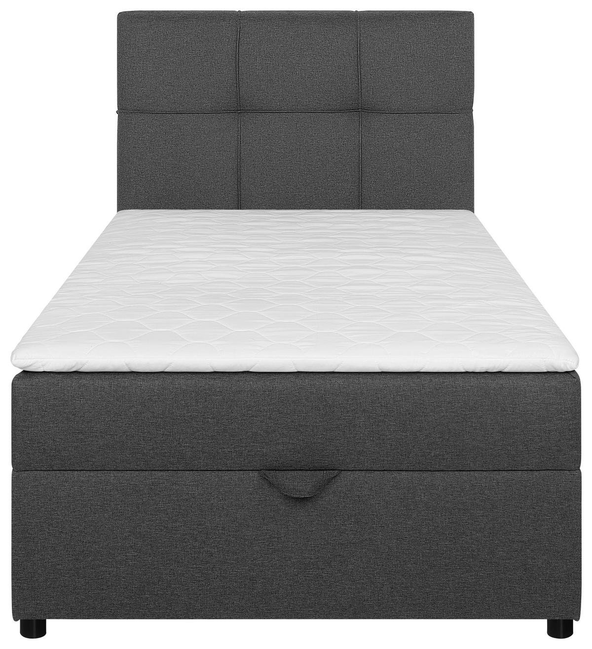 BOXBETT 100/200 cm,  in Silberfarben, Hellgrau, Bettkasten, Topper,  - Silberfarben/Hellgrau, MODERN, Kunststoff/Textil (100/200cm) - MID.YOU