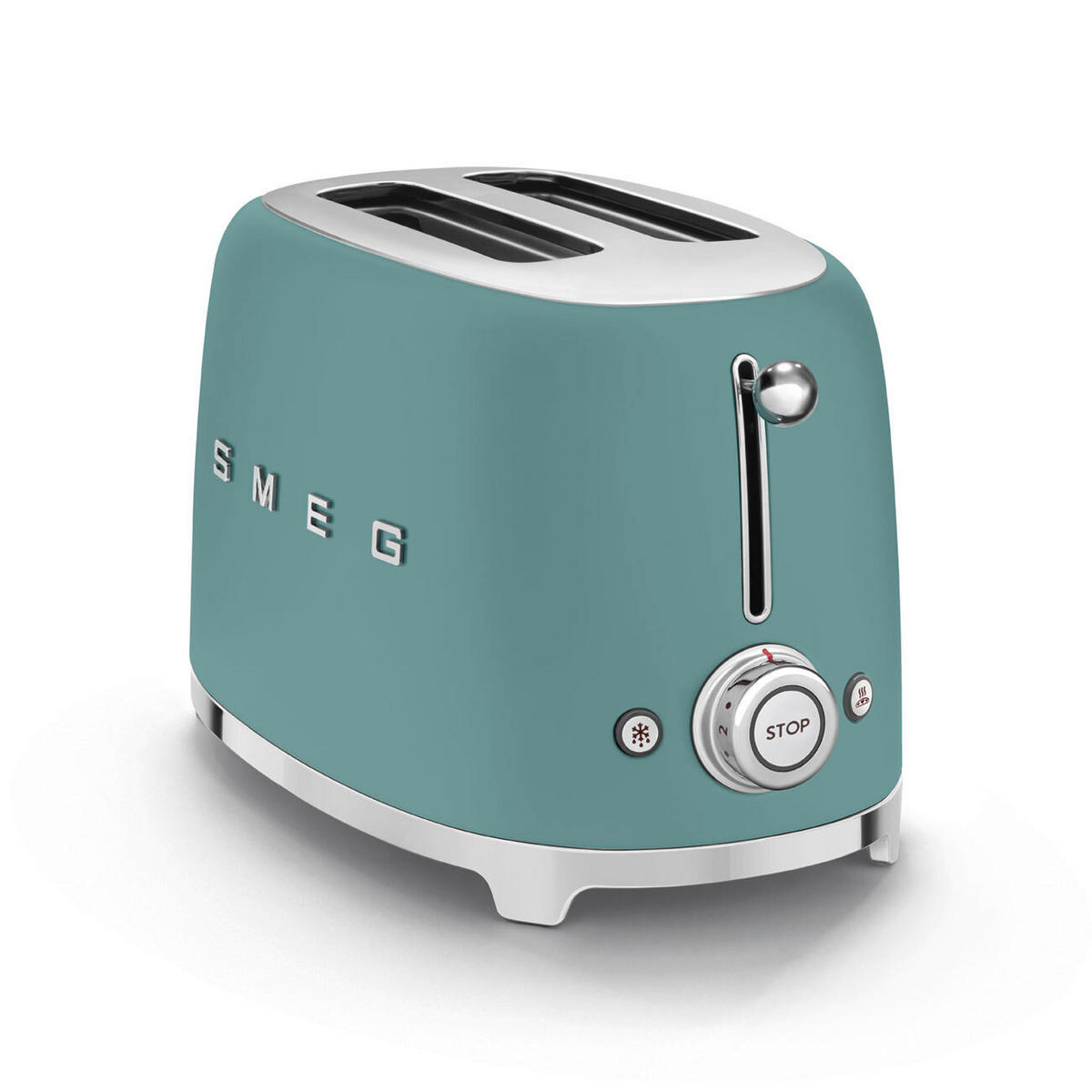 TOSTER  - smaragdno zelena, Basics, metal (31/19.5/19.5cm) - SMEG