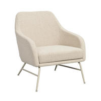 FÅTÖLJ i trä, metall, textil beige  - beige, Klassisk, metall/trä (70/78/79cm) - Rowico