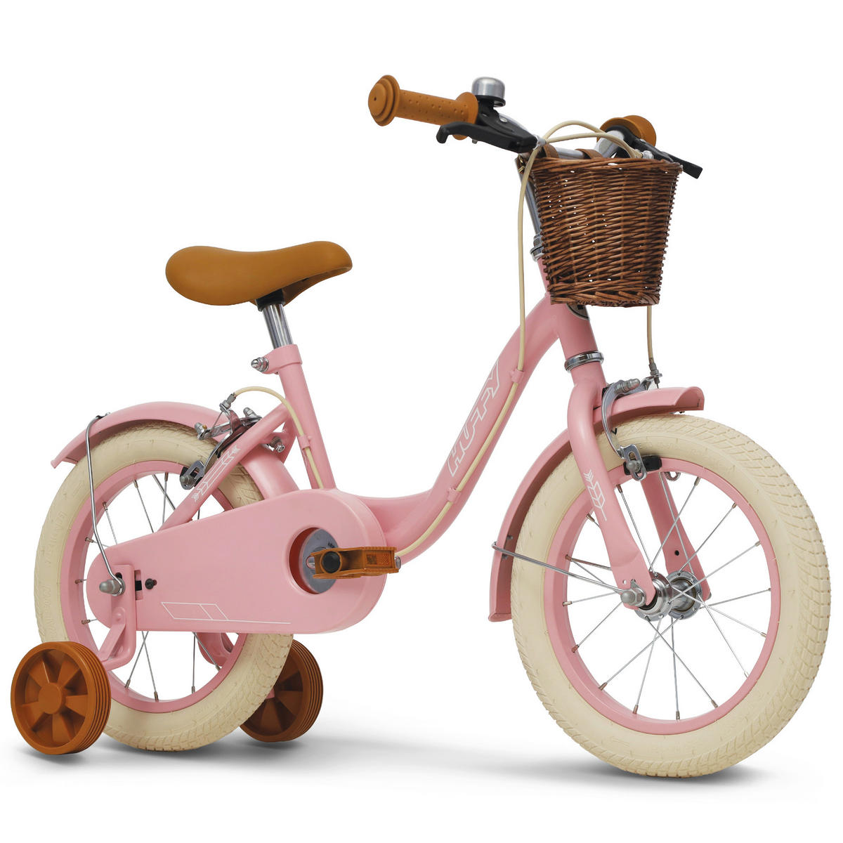 KINDERFAHRRAD 14 Zoll  - Pink, Basics, Metall (46,5/68/91cm)