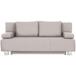 SCHLAFSOFA  in Webstoff Naturfarben  - Chromfarben/Naturfarben, Design, Textil/Metall (197/88/89cm) - Xora