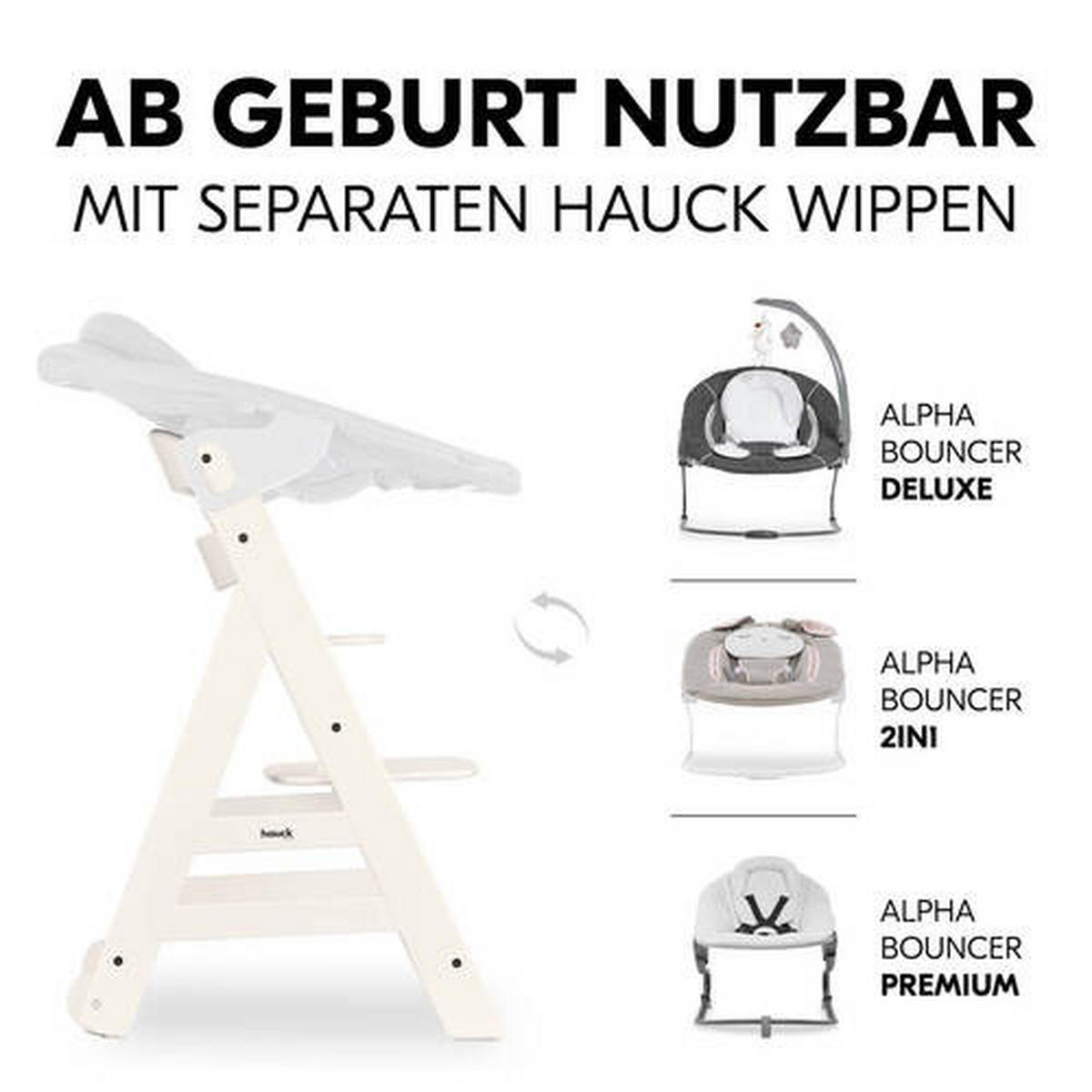 HOCHSTUHL Beta+ Weiß White  - Weiß, Basics, Holz (48/79/58cm) - Hauck