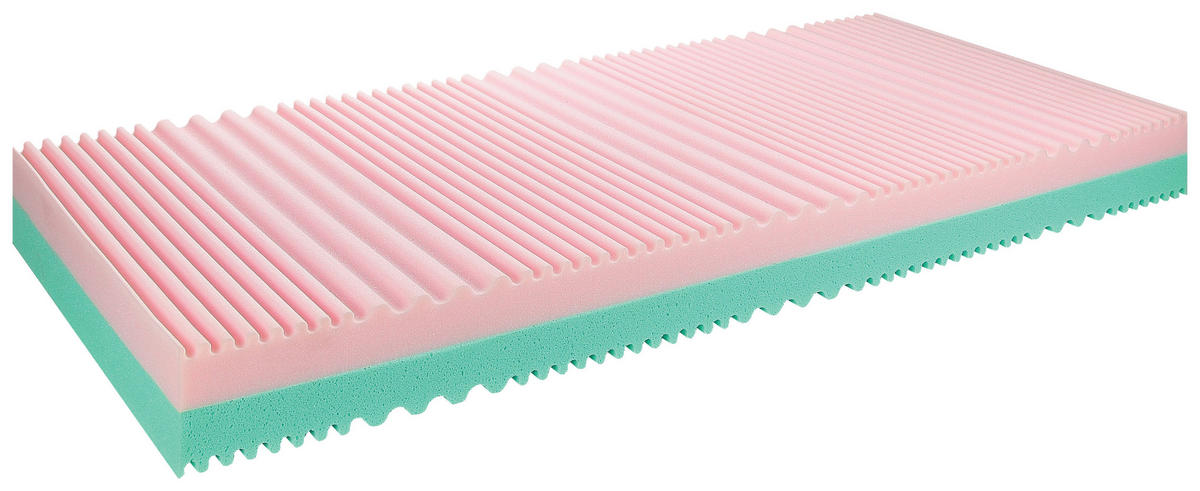 WENDEMATRATZE COTTON TWIN 100/200 cm Höhe ca. 20 cm 7 -Zonen - Weiß, Basics, Textil (100/200cm) - Breckle
