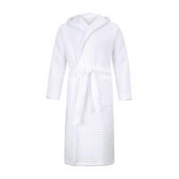 BADEMANTEL PIQUEE XL Unisex  - Weiß, Basics, Textil (XLnull) - Moeve