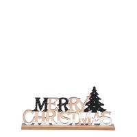 UKRASNI NATPIS - crna, Osnovno, drvo (29.50/4.50/14.00cm) - X-Mas