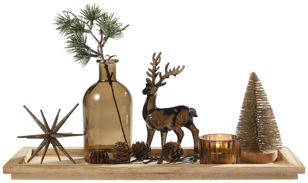 TEAMÉCSESTARTÓ SZETT - többszínű, Lifestyle, műanyag/üveg (40/12,5/14,5cm) - X-Mas