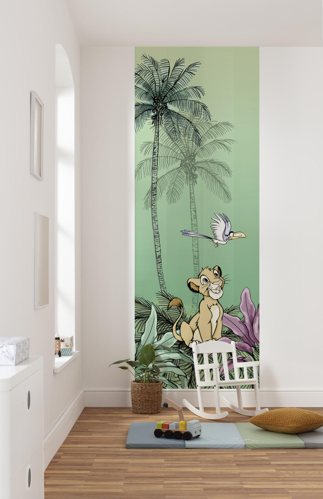 FOTOTAPETE  - Grün, Trend, Textil (100/280cm) - Xora