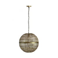 HÄNGELEUCHTE 50/120 cm    - Messingfarben, Konventionell, Metall (50/120cm) - Globo