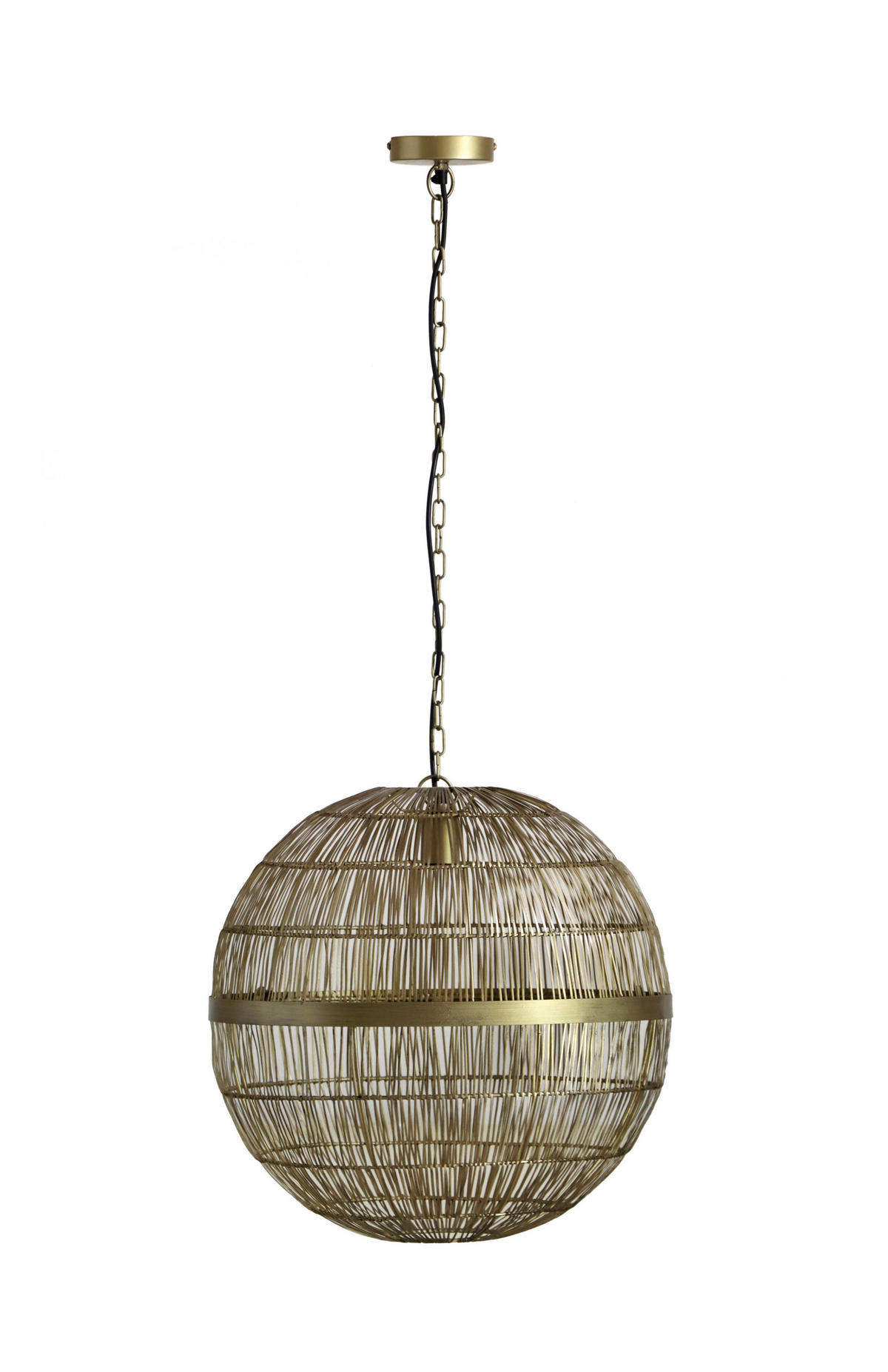 HÄNGELEUCHTE 50/120 cm    - Messingfarben, Konventionell, Metall (50/120cm) - Globo