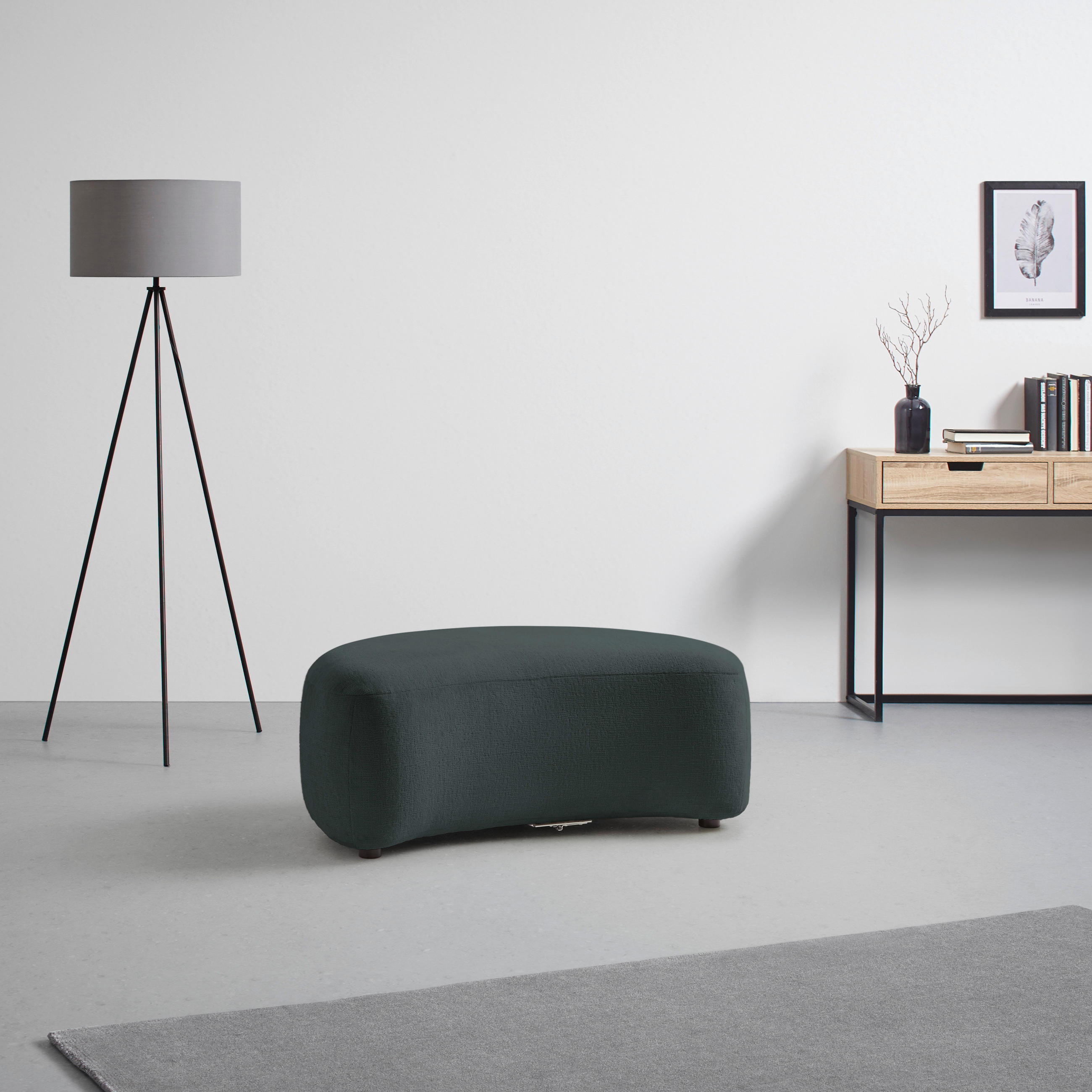 PALL i textil antracit  - svart/antracit, Modern, textil/plast (102/42/66cm) - MID.YOU