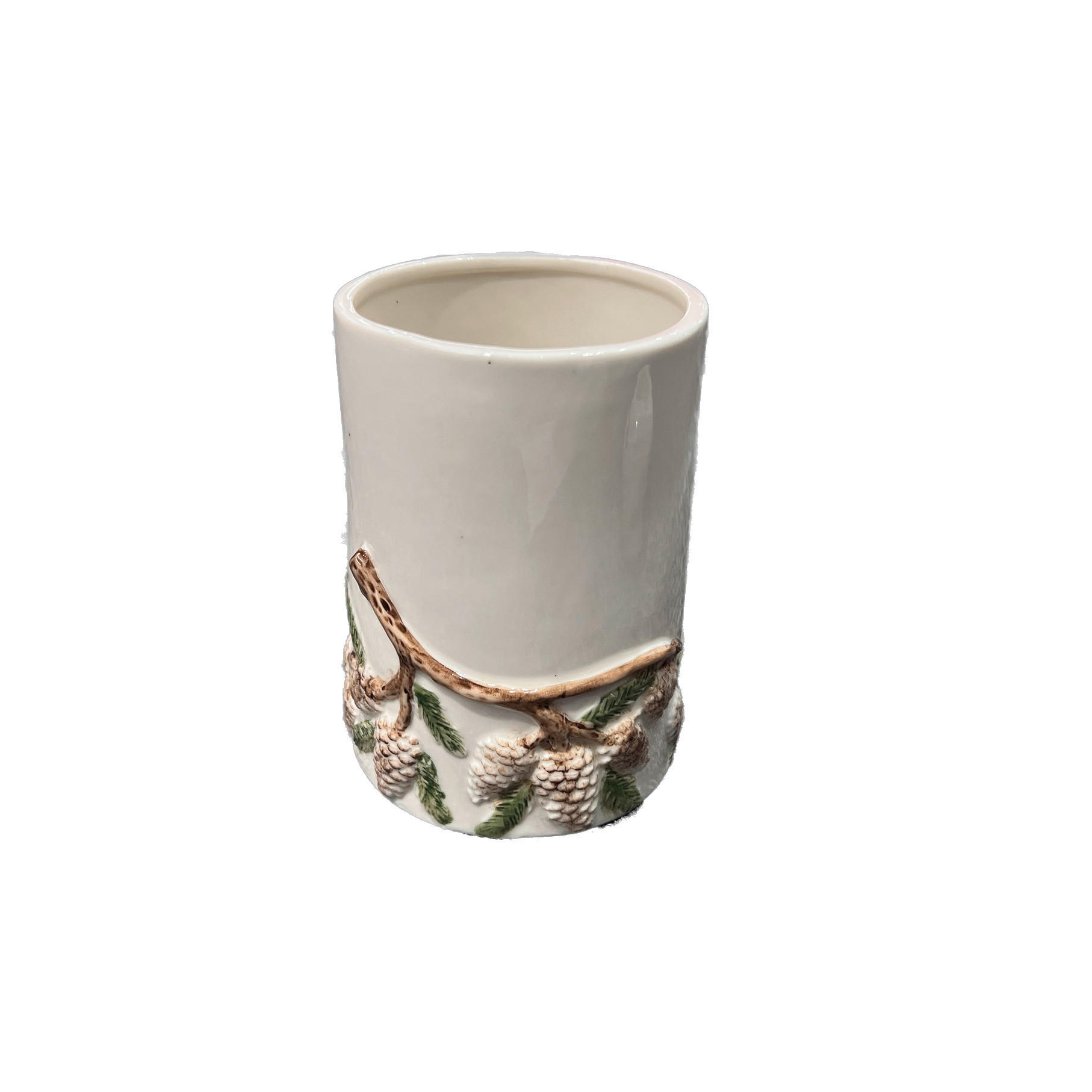 VASE 13.3 cm  - Weiß, LIFESTYLE, Keramik (9,6/13,3cm) - X-Mas