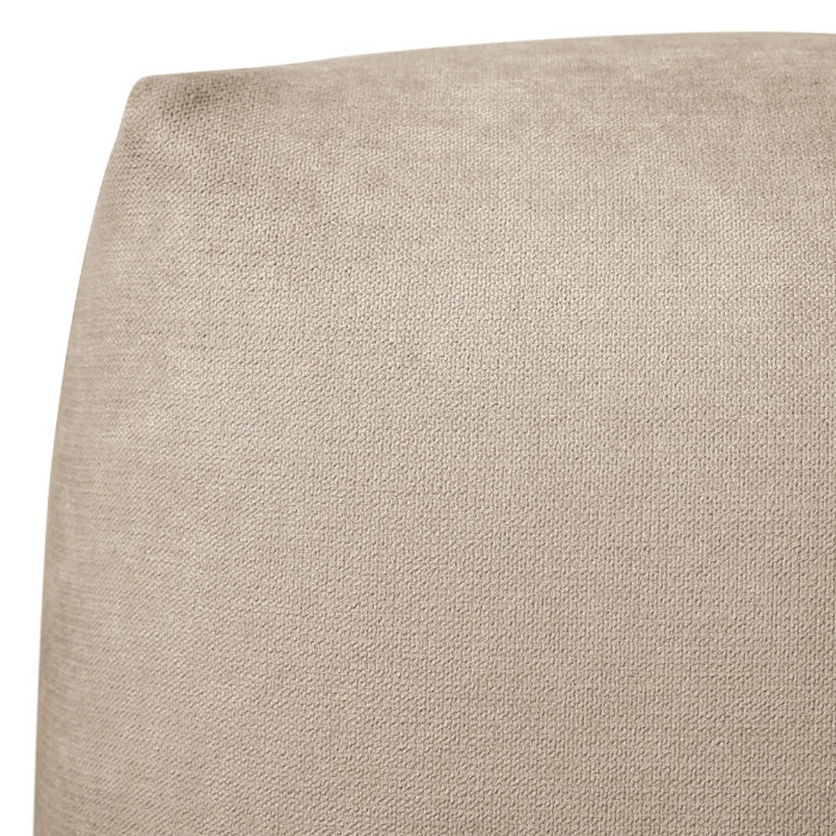 HOCKER in Textil Taupe  - Taupe/Schwarz, MODERN, Kunststoff/Textil (102/41/52cm) - Trendmanufaktur