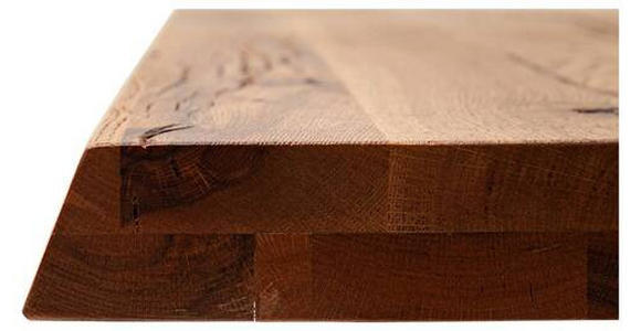 TISCHPLATTE in Holz 280/100/6 cm - Eichefarben/Grau, Design, Holz (280/100/6cm) - Waldwelt