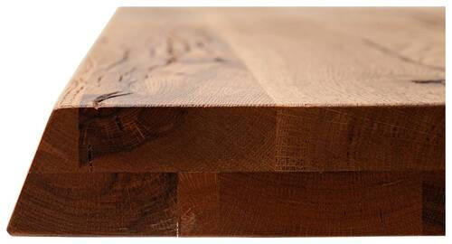 TISCHPLATTE in Holz 200/100/6 cm   - Eichefarben/Grau, Design, Holz (200/100/6cm) - Waldwelt