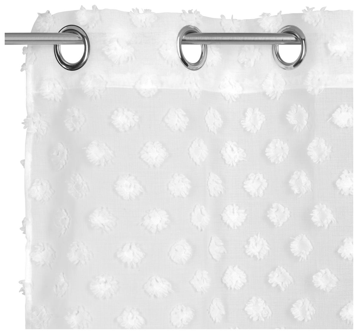 ÖSENSCHAL STINA halbtransparent 140/245 cm   - Weiß, Trend, Textil (140/245cm) - Esposa