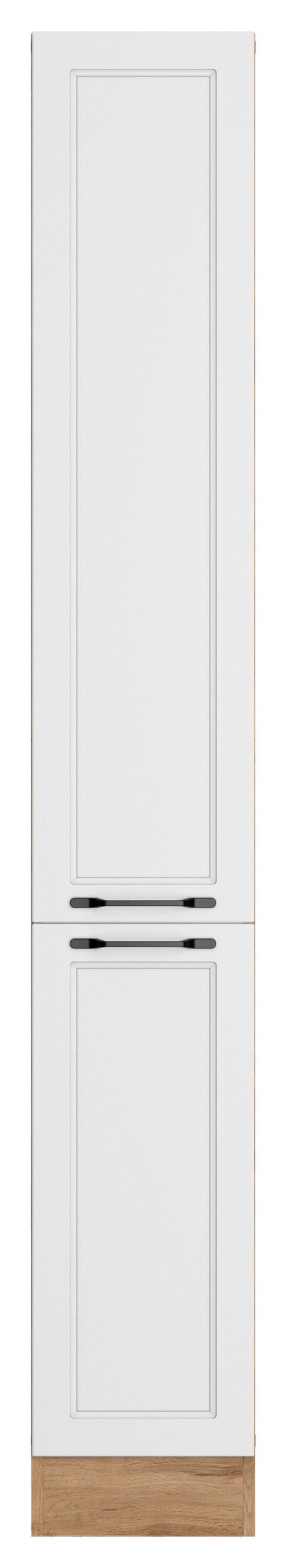 SKÅP MED UTDRAGSFUNKTION 30/200/60 cm  i vit, ek Wotan  - vit/ek Wotan, Lifestyle, metall/trämaterial (30/200/60cm) - Held
