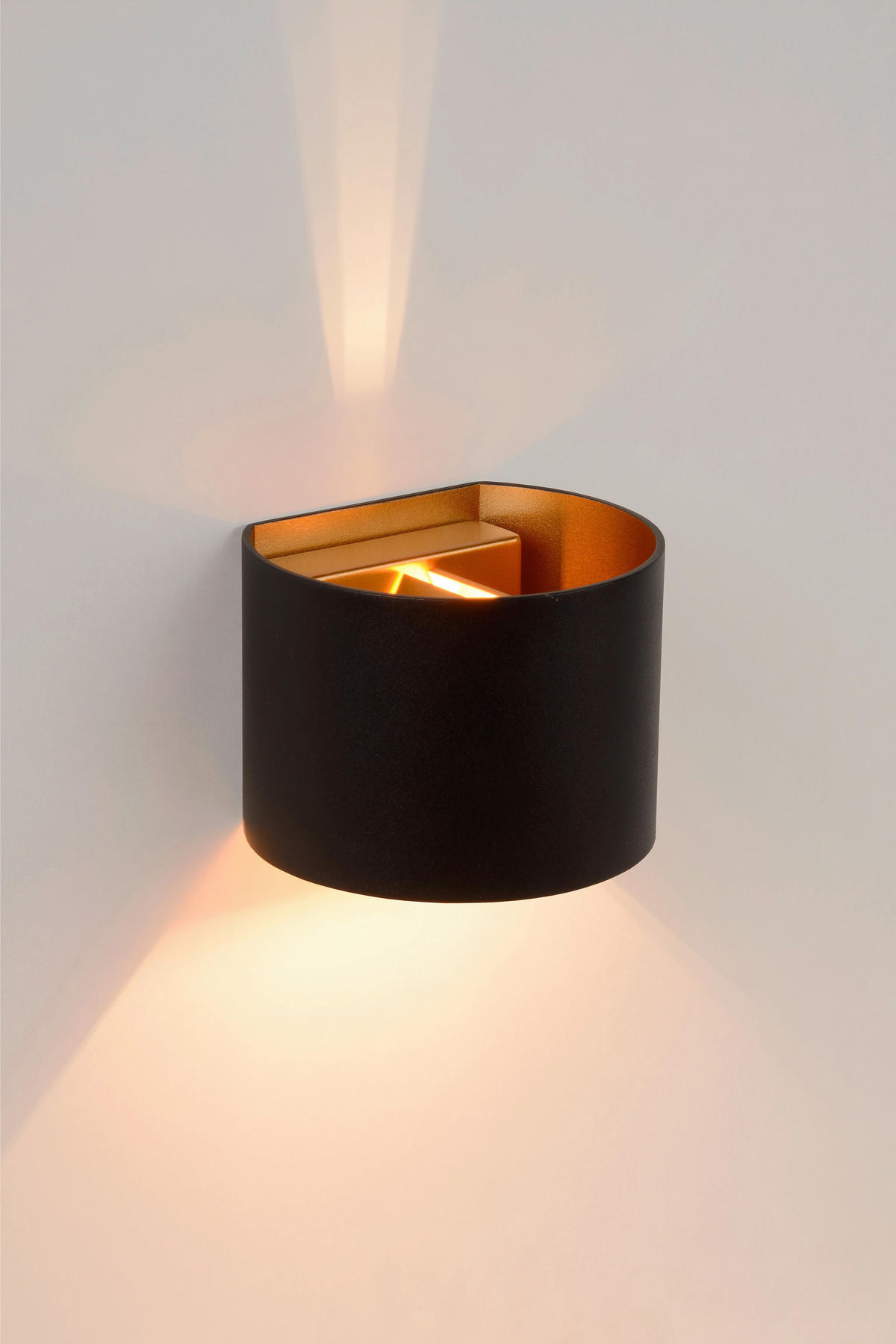 LED-WANDLEUCHTE Xio 11/13/9.7 cm   - Schwarz, Design, Metall (11/13/9.7cm) - Lucide