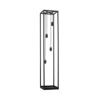 STEHLEUCHTE - Schwarz, Basics, Metall (30/30/152,50cm) - Fischer & Honsel