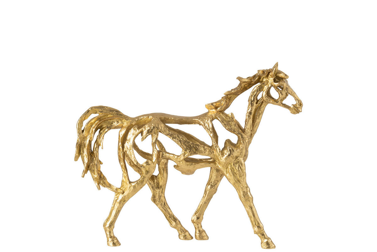 DEKOPFERD - Goldfarben, Basics, Kunststoff (44,5/11,5/36,5cm) - Ambia Home