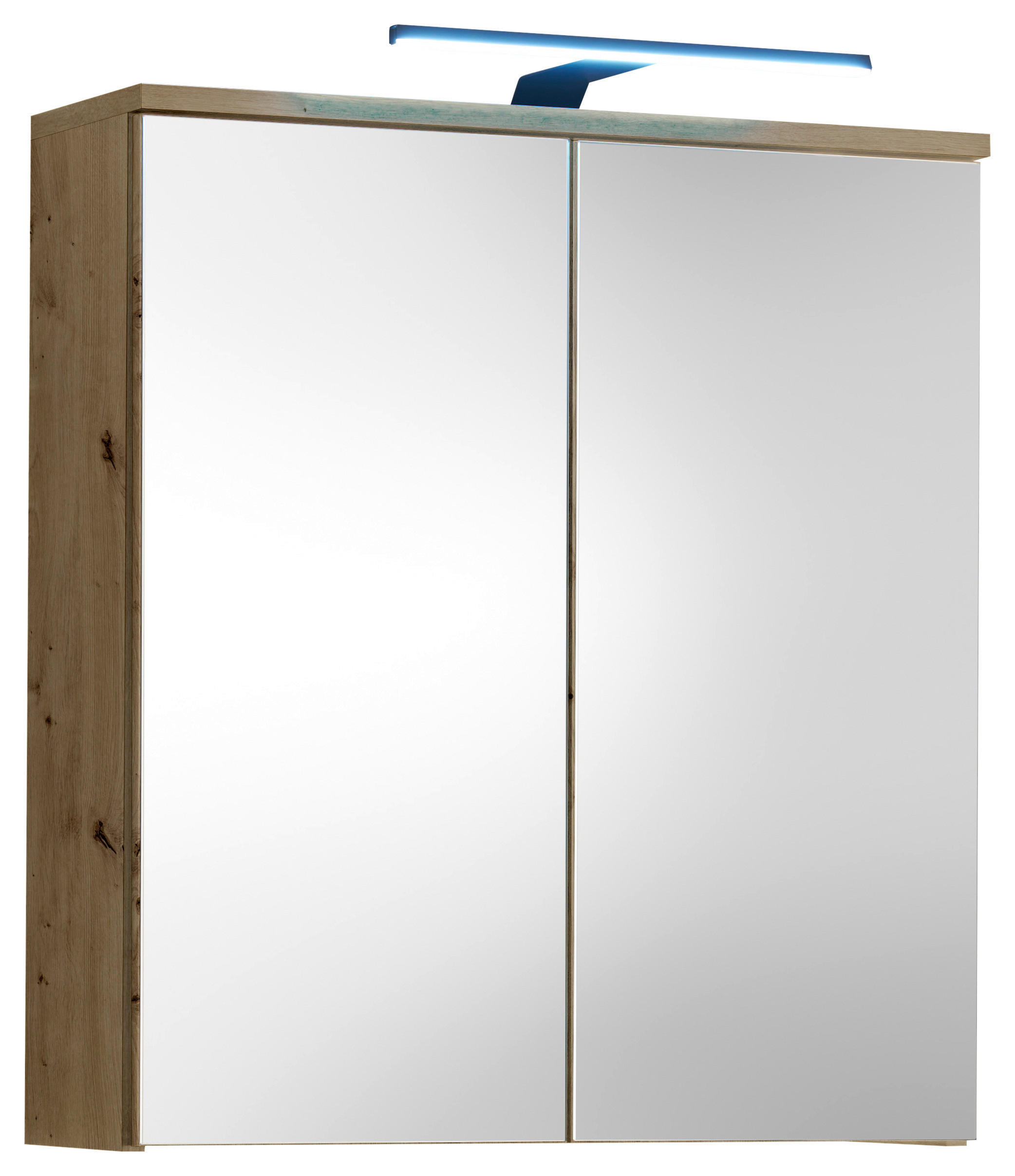 SPIEGELSCHRANK 60/67/20 cm  - Eiche Artisan, MODERN, Glas/Holzwerkstoff (60/67/20cm) - MID.YOU