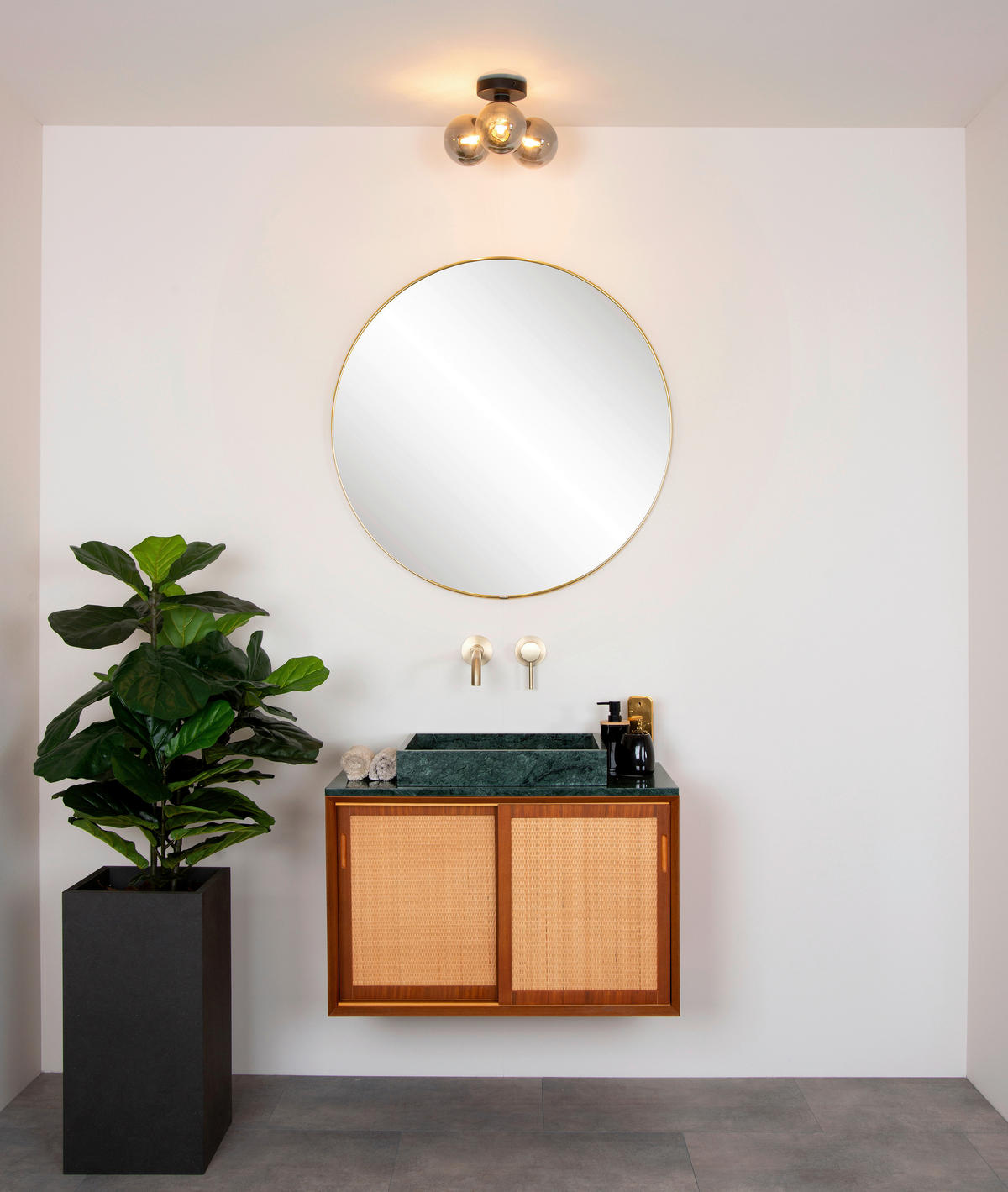 BADEZIMMER-DECKENLEUCHTE TRUDY 28/28/18 cm   - KONVENTIONELL, Glas (28/28/18cm) - Lucide