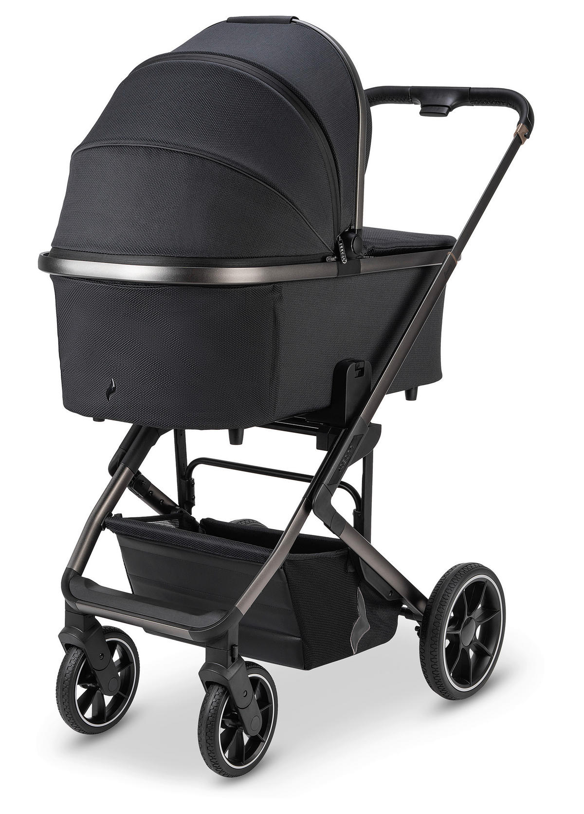 KOMBIKINDERWAGEN  Juntos  Coal  - Schwarz, Basics (84/97,5/53,5cm) - Osann