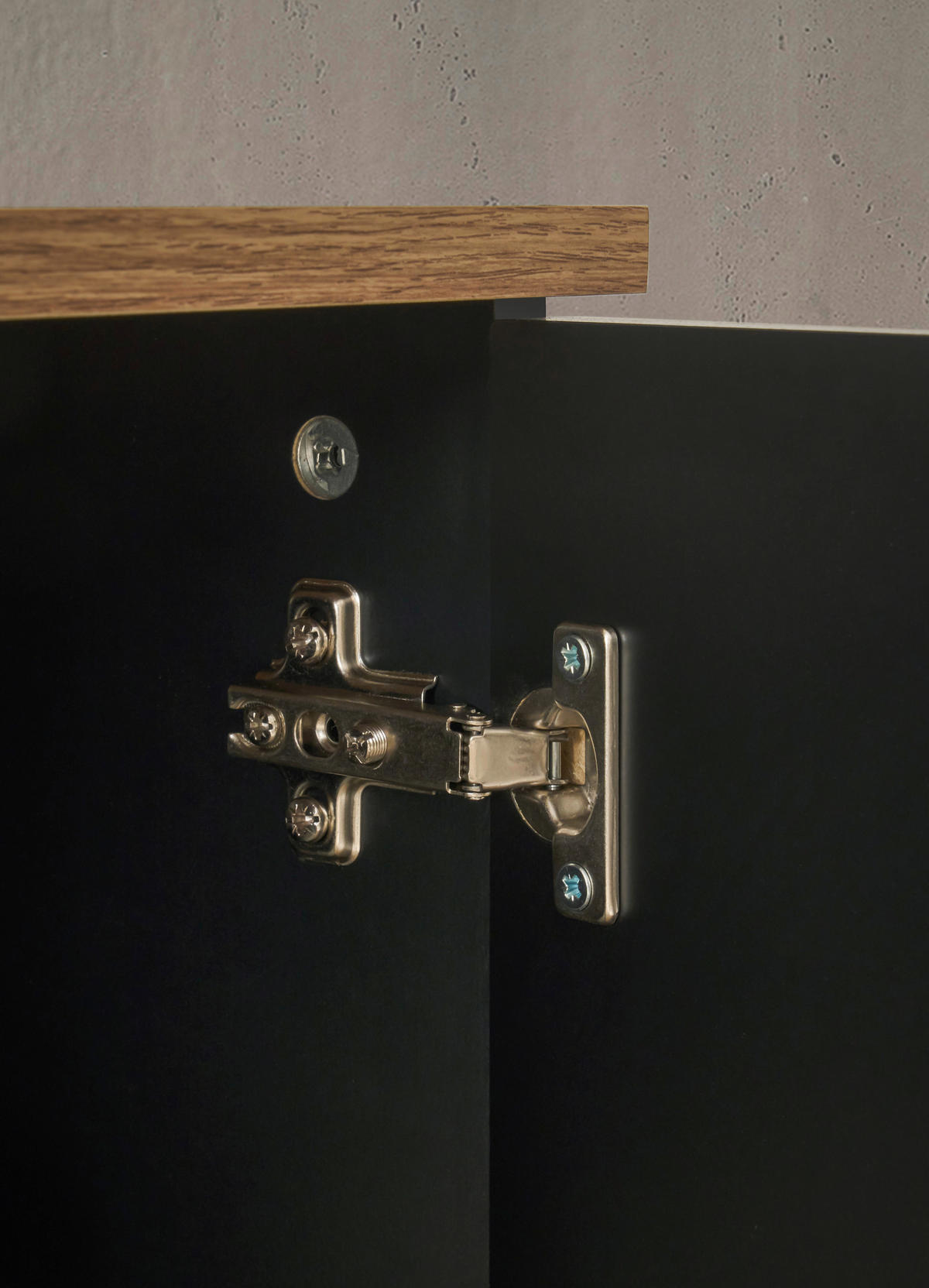 KOMMODE  in 100/80/40 cm  - Eichefarben/Schwarz, Design, Holzwerkstoff/Kunststoff (100/80/40cm) - home24