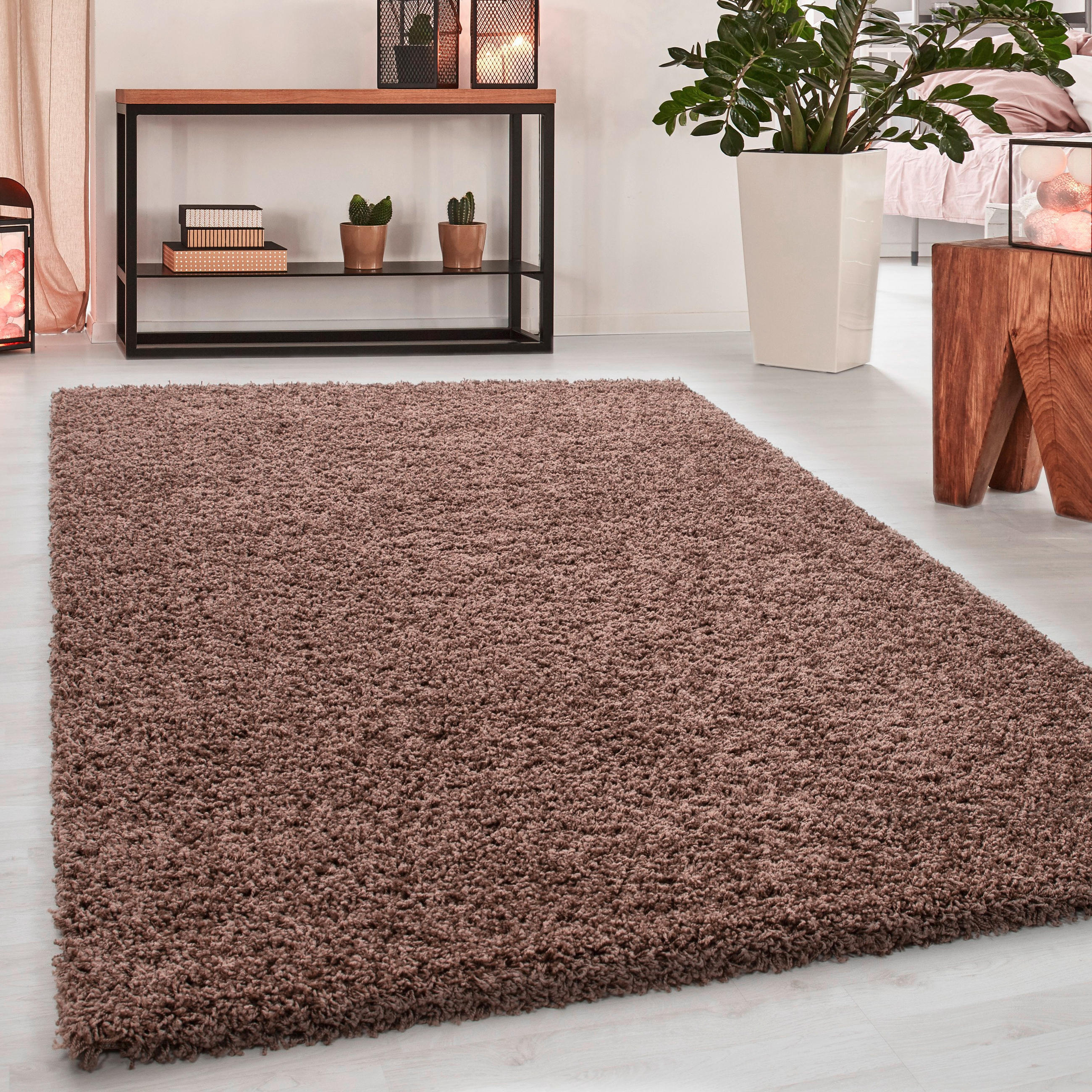 KOBEREC S VYSOKÝM VLASOM, 60/110 cm, svetlohnedá - svetlohnedá, Konventionell, textil (60/110cm) - Novel