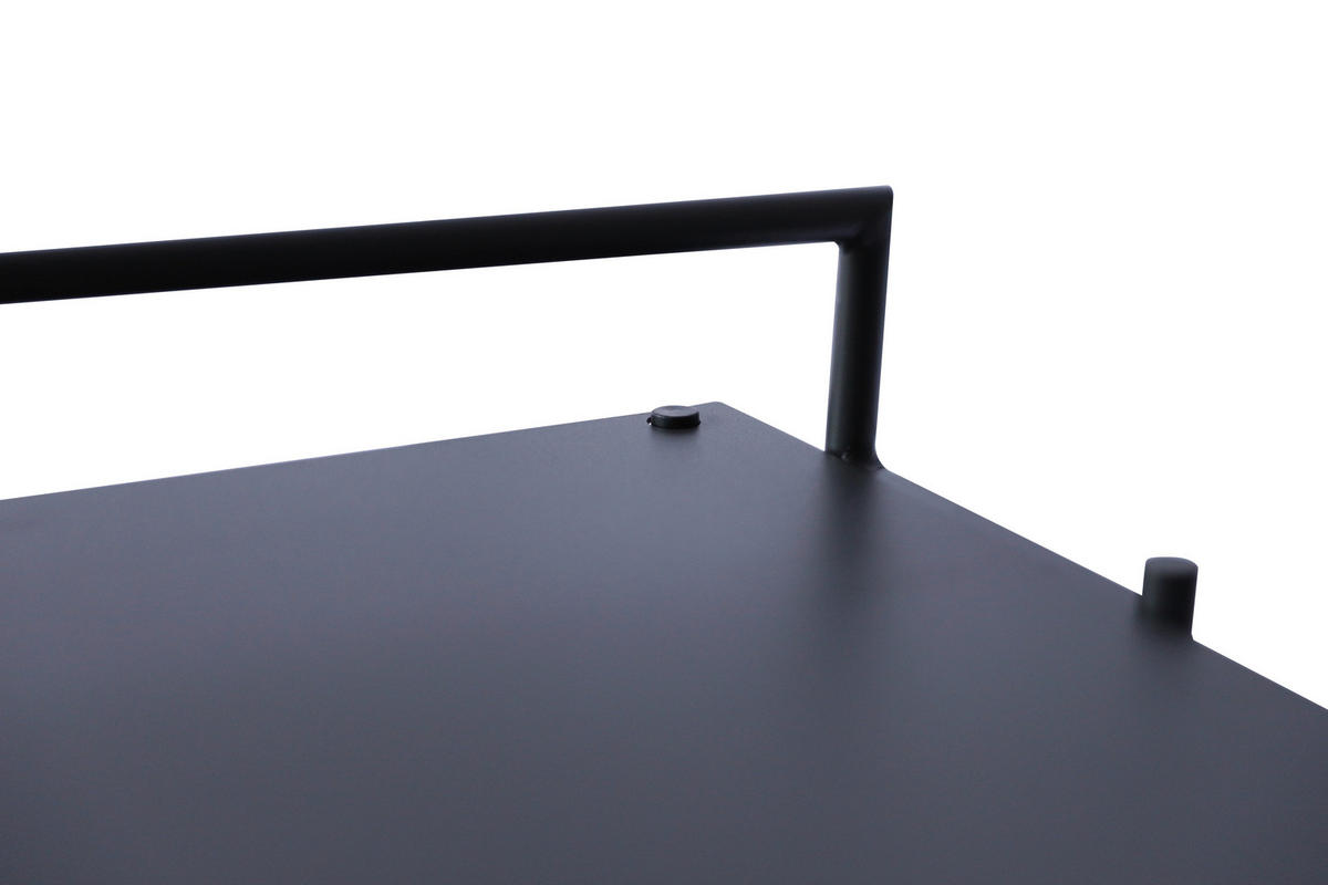 BEISTELLTISCH 40/42/60 cm Anthrazit rechteckig  - Anthrazit, Design, Metall (40/42/60cm) - Xora