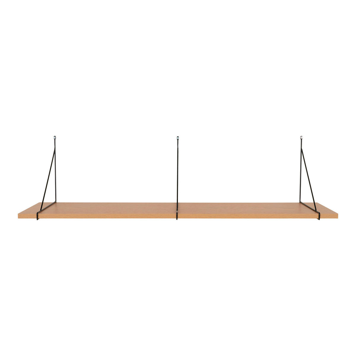 WANDREGAL - Schwarz, Basics, Holz/Metall (120/31/29cm)