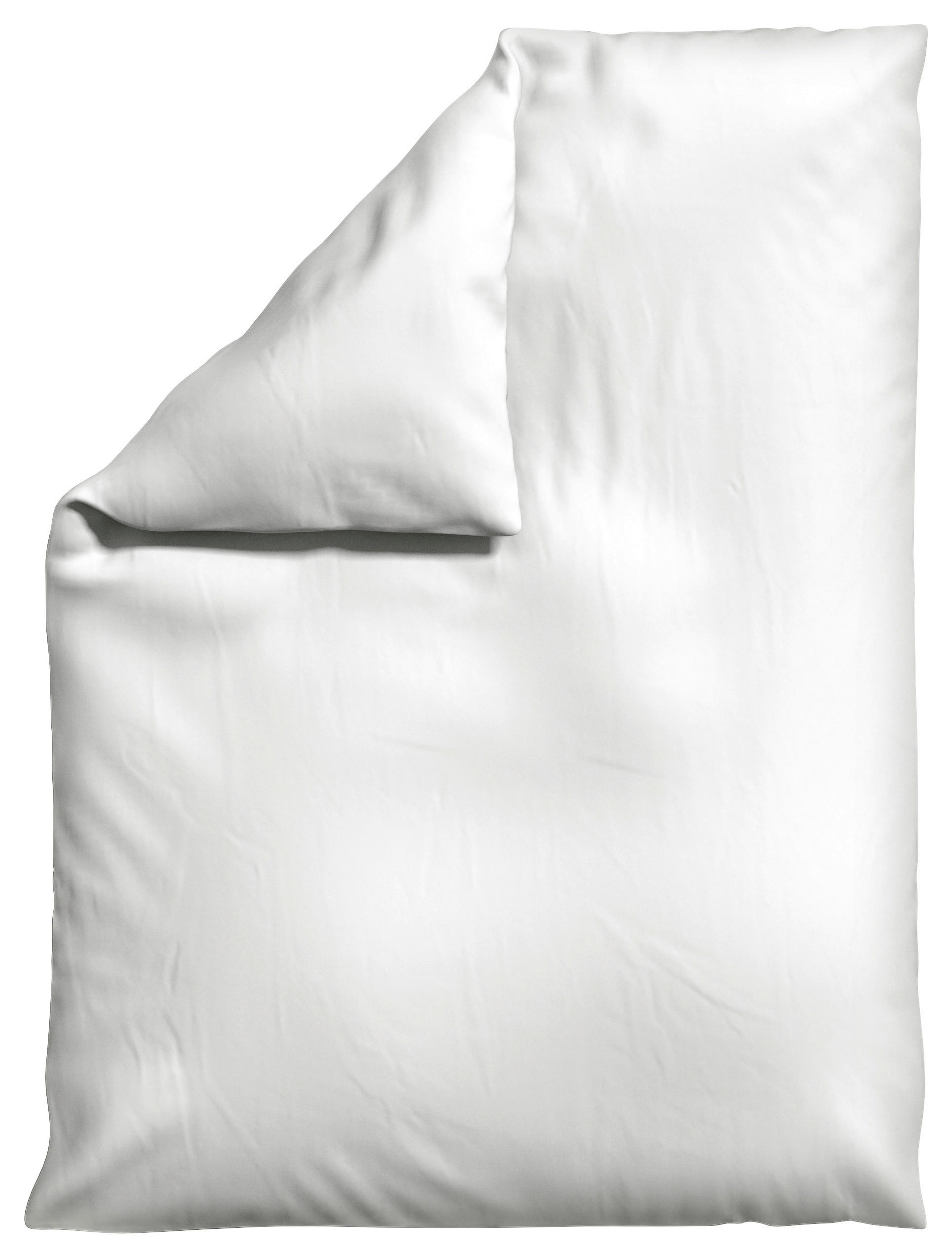 BETTDECKENBEZUG KNITTED JERSEY Jersey 155/220 cm  - Weiß, Basics, Textil (155/220cm) - Schlafgut