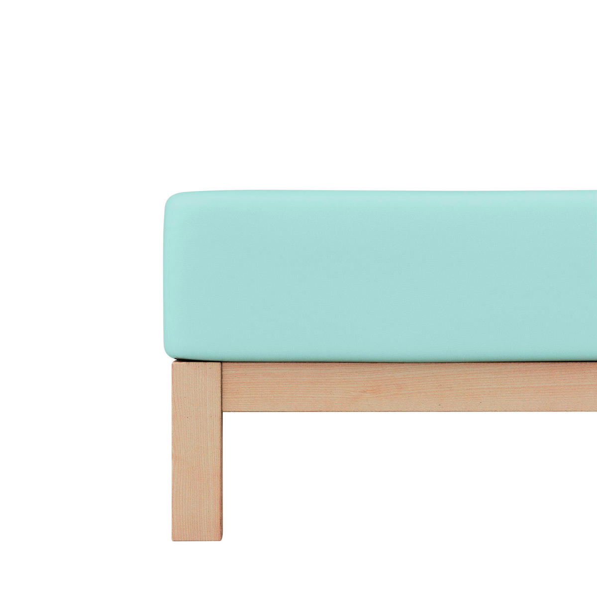 SPANNLEINTUCH 180-200/200-220 cm Jersey  - Mintgrün, Basics, Textil (180-200/200-220cm) - Schlafgut