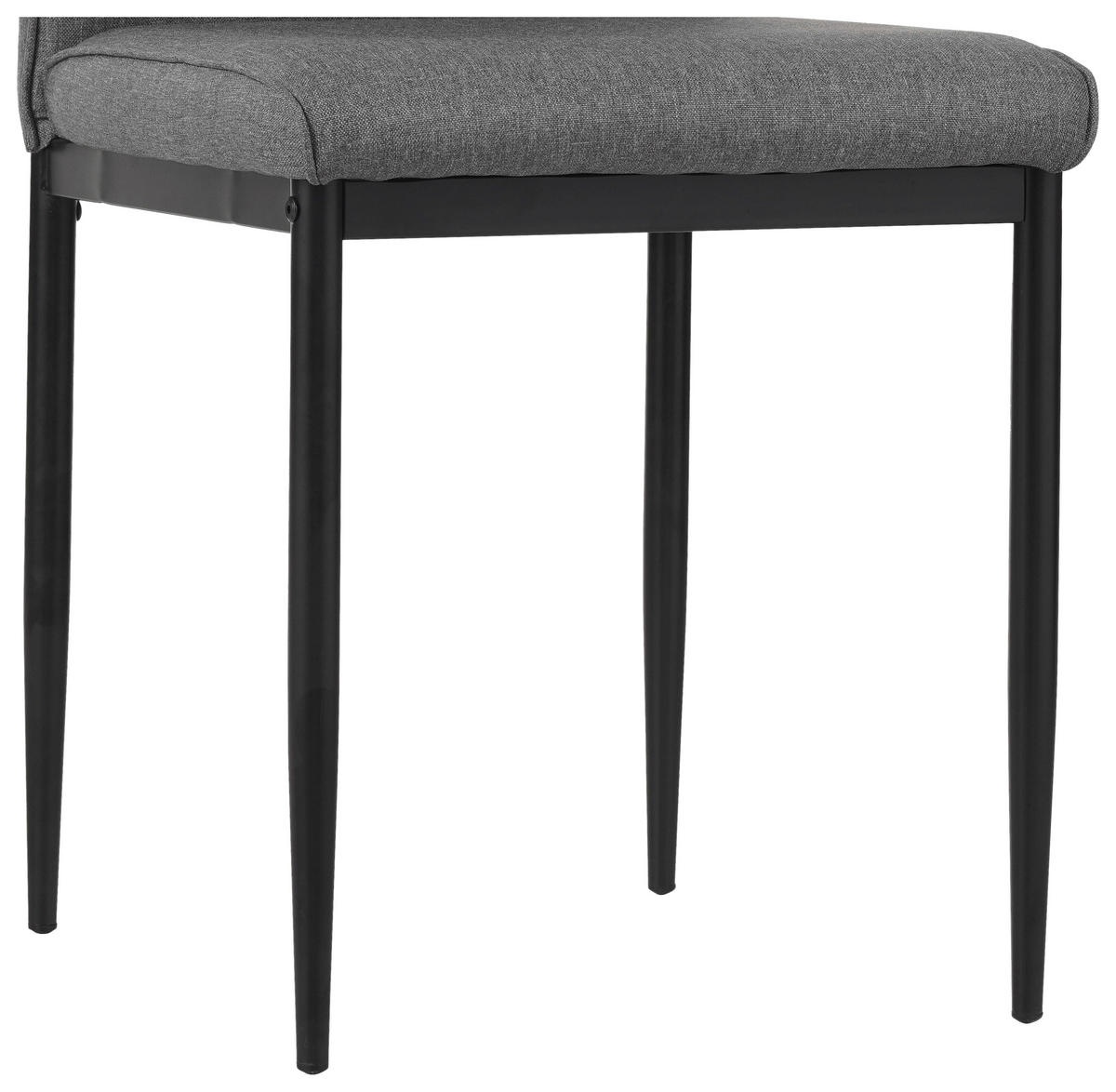 STOLIČKA, 43,5/96/58 cm - čierna/svetlosivá, Modern, kov/textil (43,5/96/58cm) - Carryhome