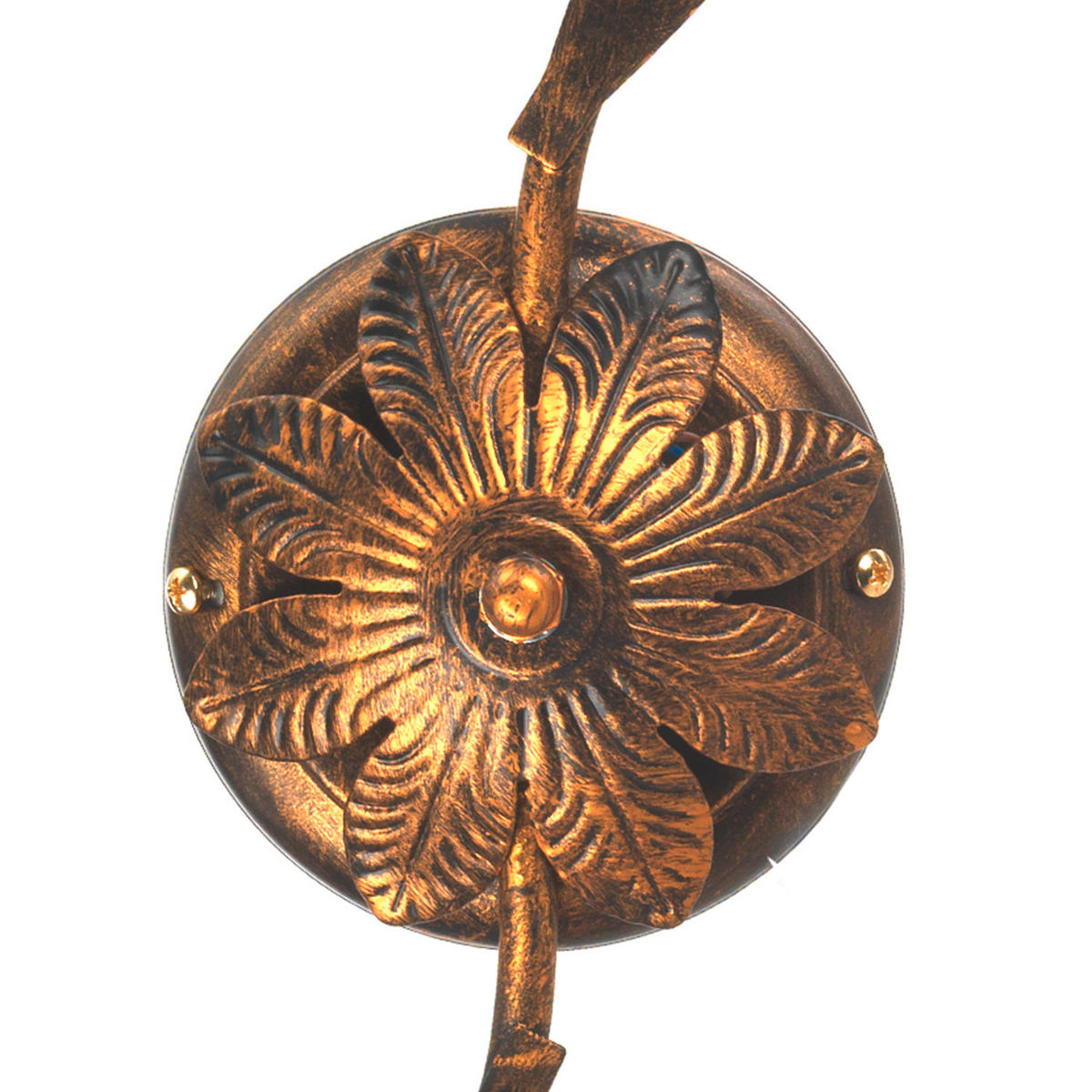 DECKENLEUCHTE    25/20/63 cm  - Bronzefarben, KONVENTIONELL, Glas/Metall (25/20/63cm)