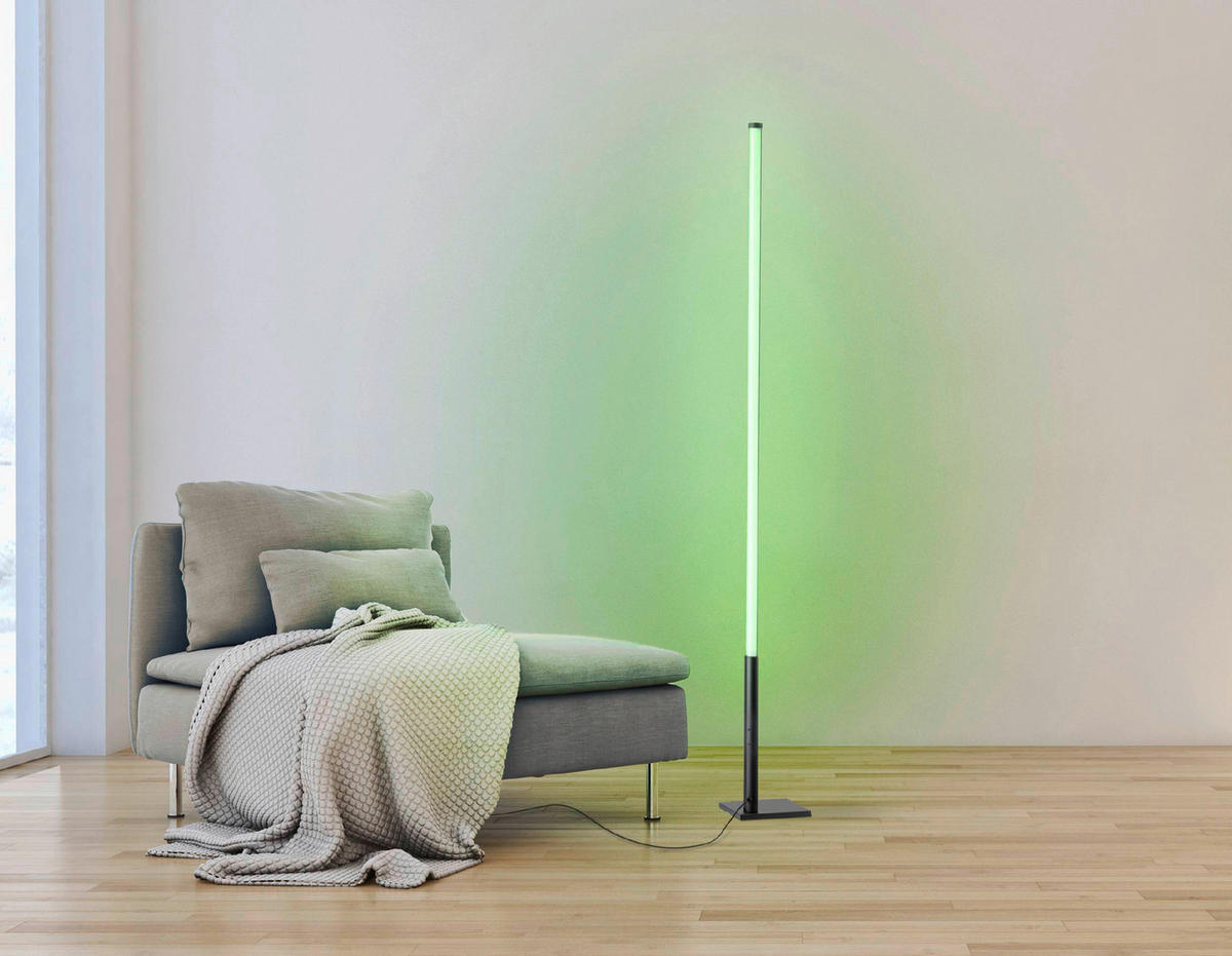 GOLVLAMPA 2/2/150 cm    - vit/svart, Basics, metall/plast (2/2/150cm) - Eglo