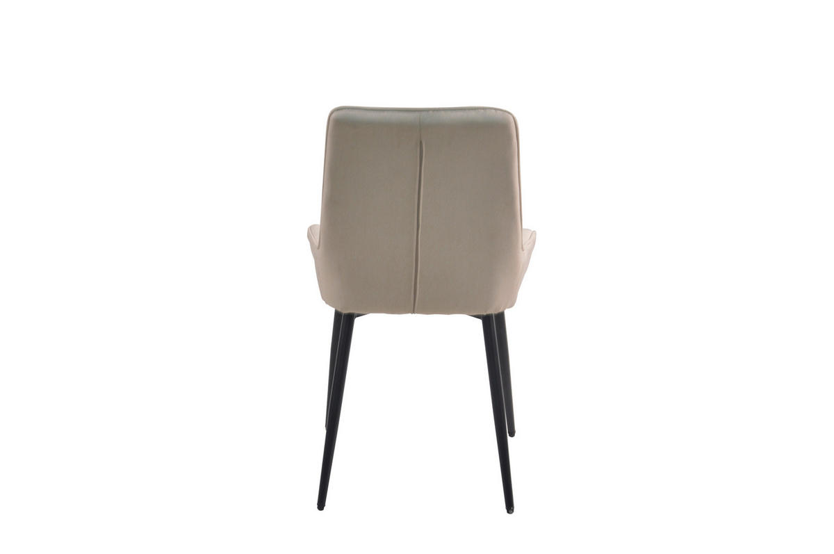 STUHL-SET 2 Stück  in  - Beige/Schwarz, Design, Textil/Metall (52/86/56cm) - Livetastic