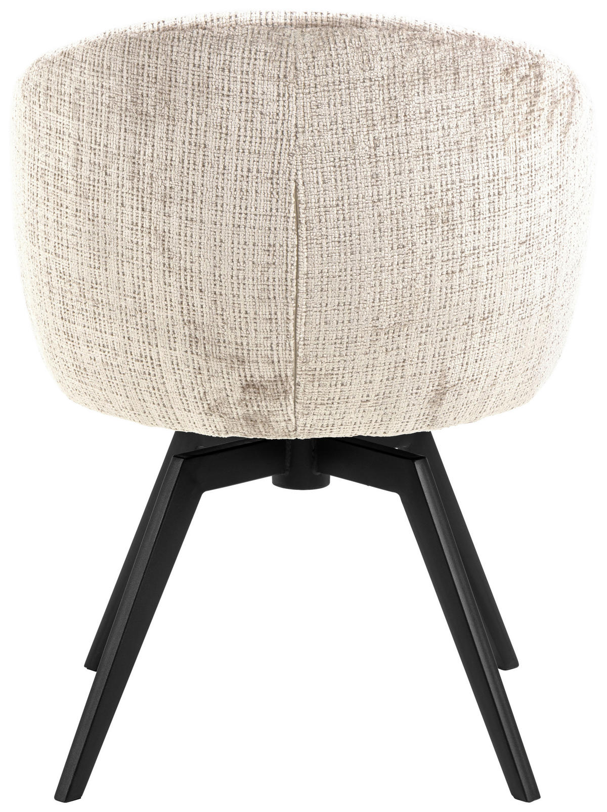ARMLEHNSTUHL  in Struktur  - Beige/Schwarz, Trend, Textil/Metall (58,5/80/60cm) - MID.YOU