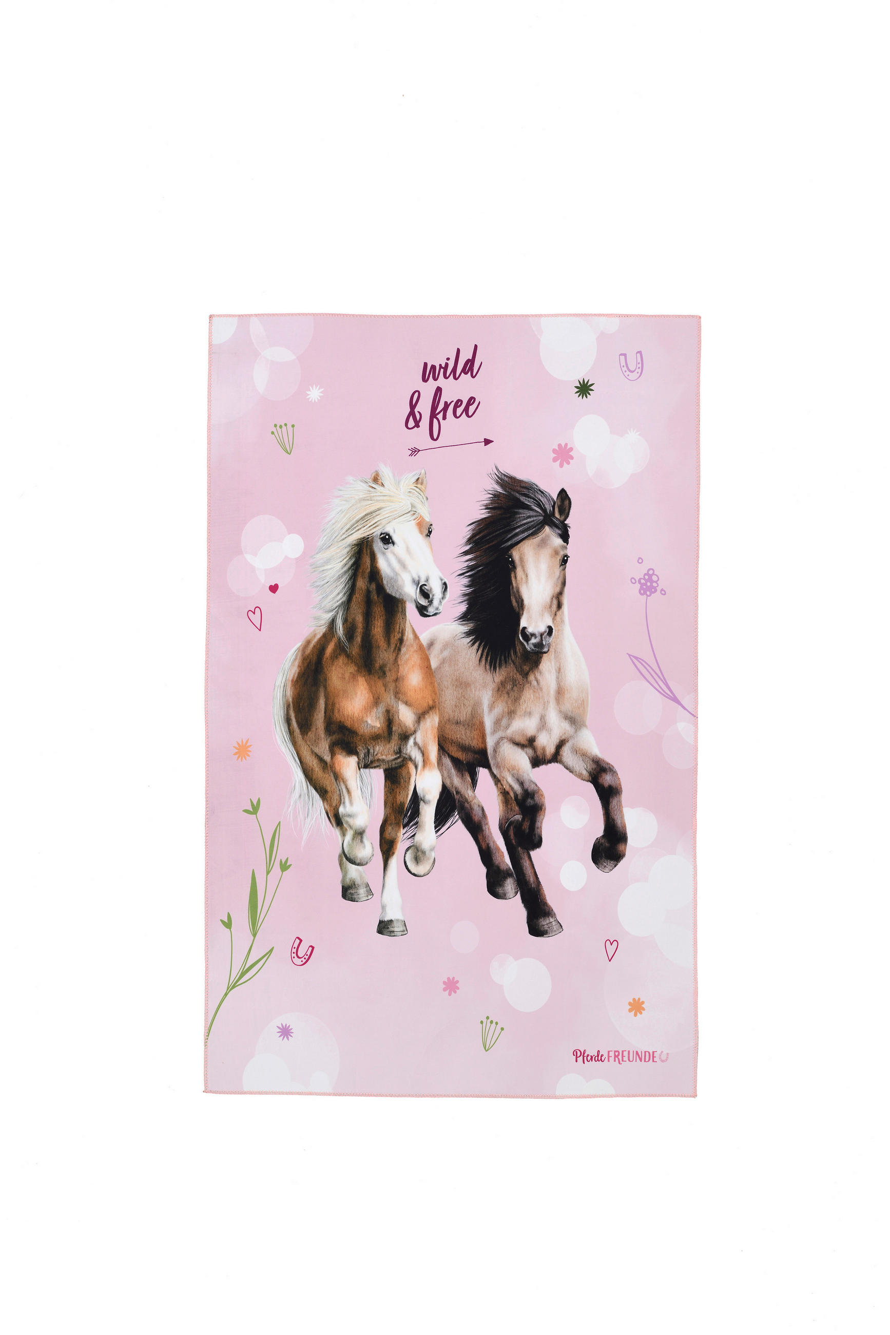 KINDERTEPPICH 100/160 cm Pferdefreunde  - Hellrosa, Design, Textil (100/160cm)
