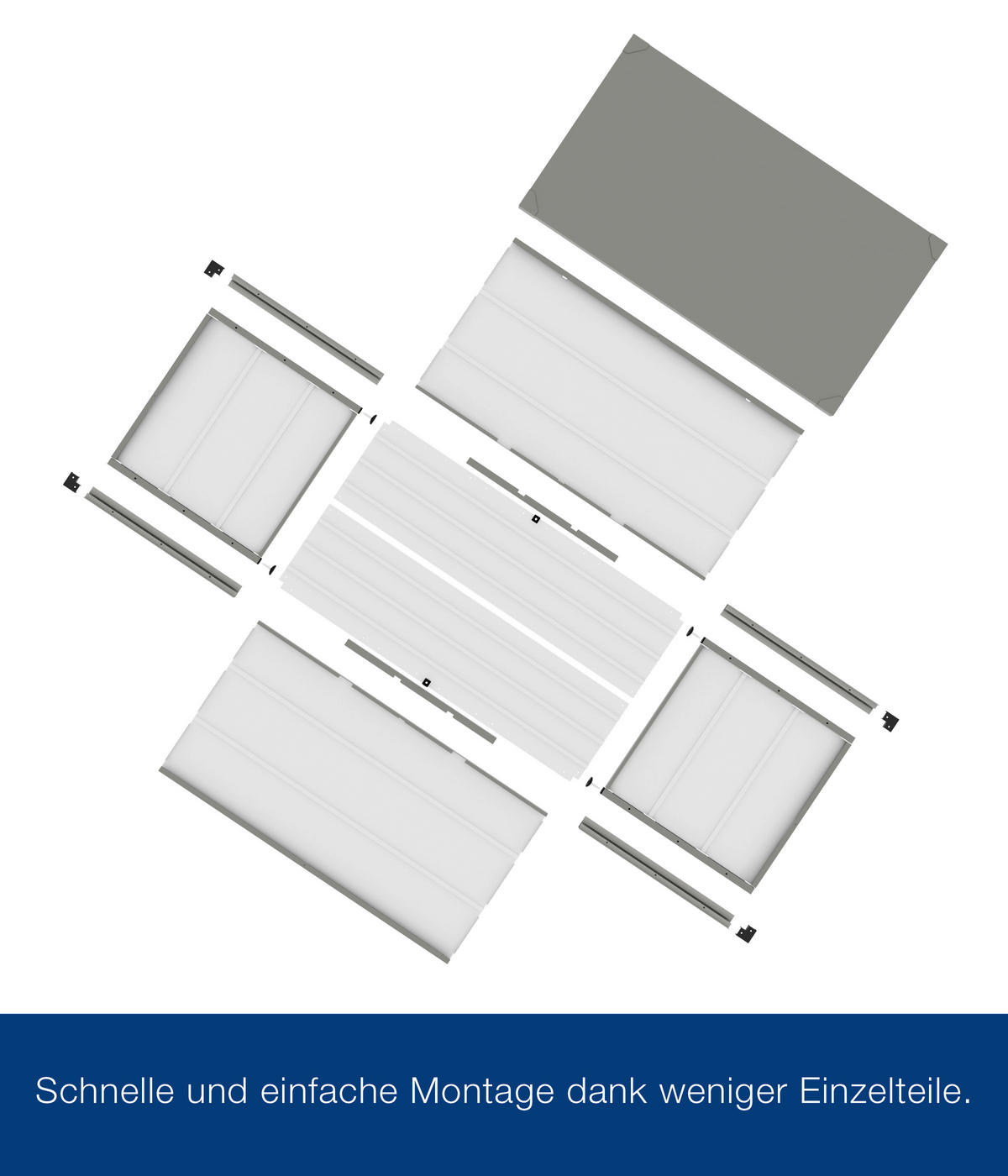 KISSENBOX 166/72,5/87,5 cm  - Alufarben, Basics, Metall (166/72,5/87,5cm)