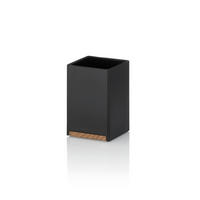 ZAHNPUTZBECHER Kunststoff  - Schwarz, Basics, Kunststoff (7/7/11cm) - Kela