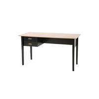 SCHREIBTISCH 140/60/75 cm  in Naturfarben, Schwarz  - Schwarz/Naturfarben, Design, Holz/Holzwerkstoff (140/60/75cm) - Livetastic